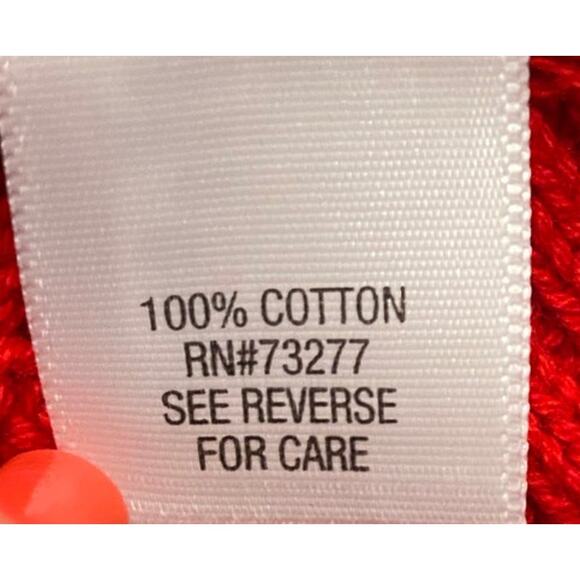 Croft & Barrow Petite XS Red Cable Knit 100% Cotton Pullover Crew Neck Sweater - Picture 7 of 8